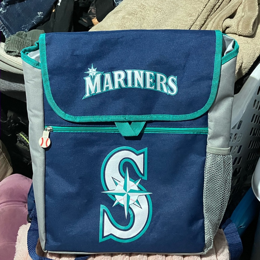 Seattle Marinera Blue and Gray Cooler Backpack